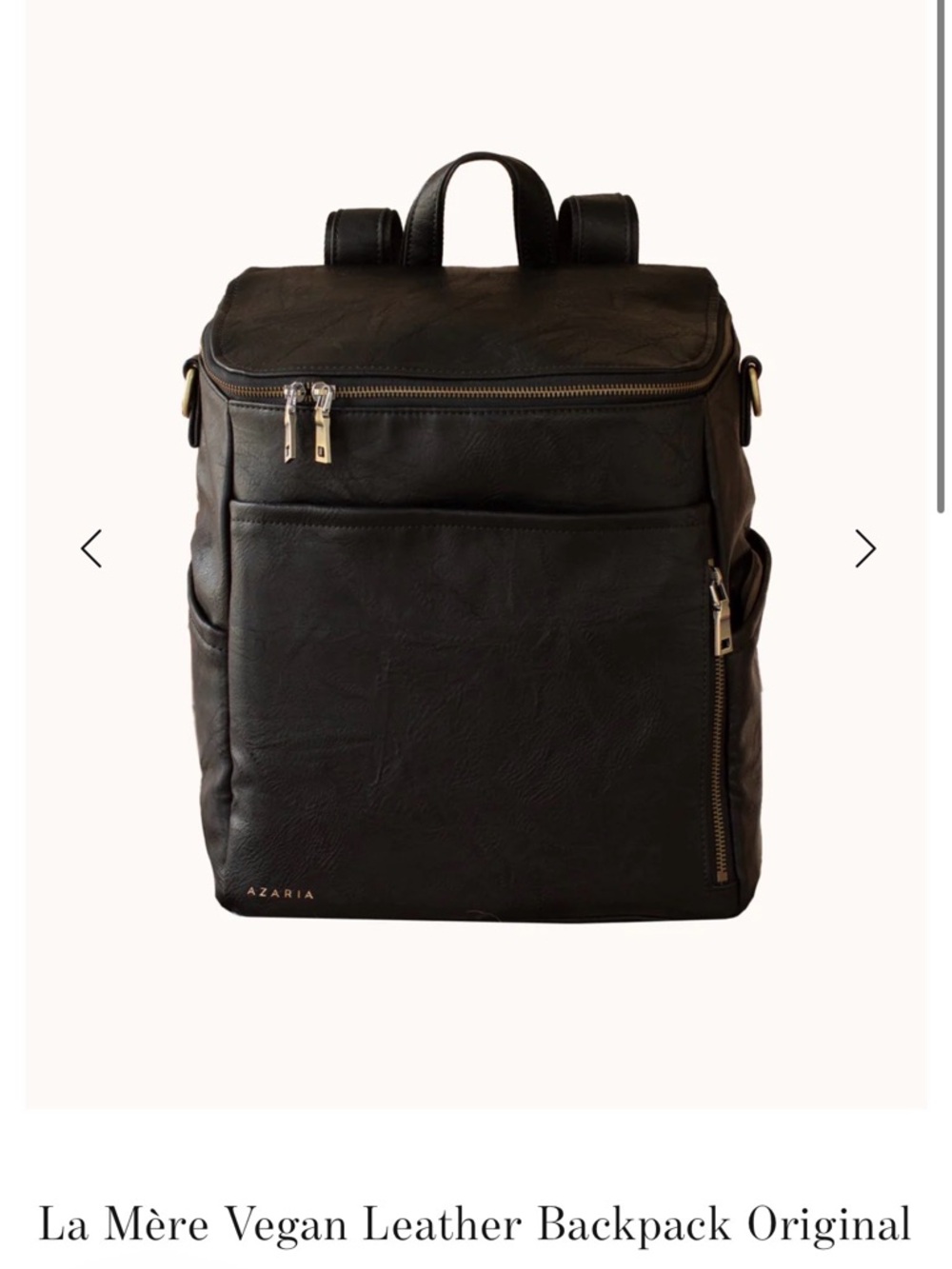 BNWOT Azaria Vegan Leather La Mere Original—Black - Picture 1 of 4